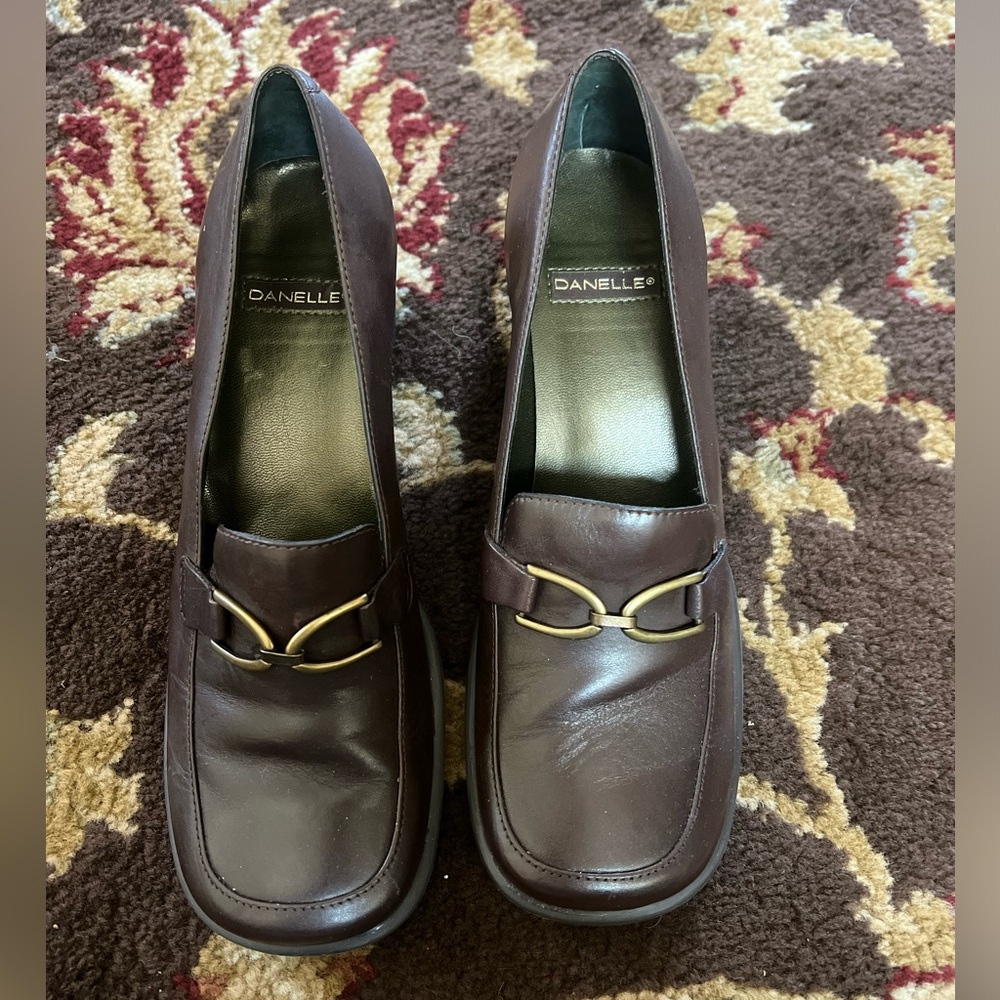 Vintage Women Loafer Heels Size 7